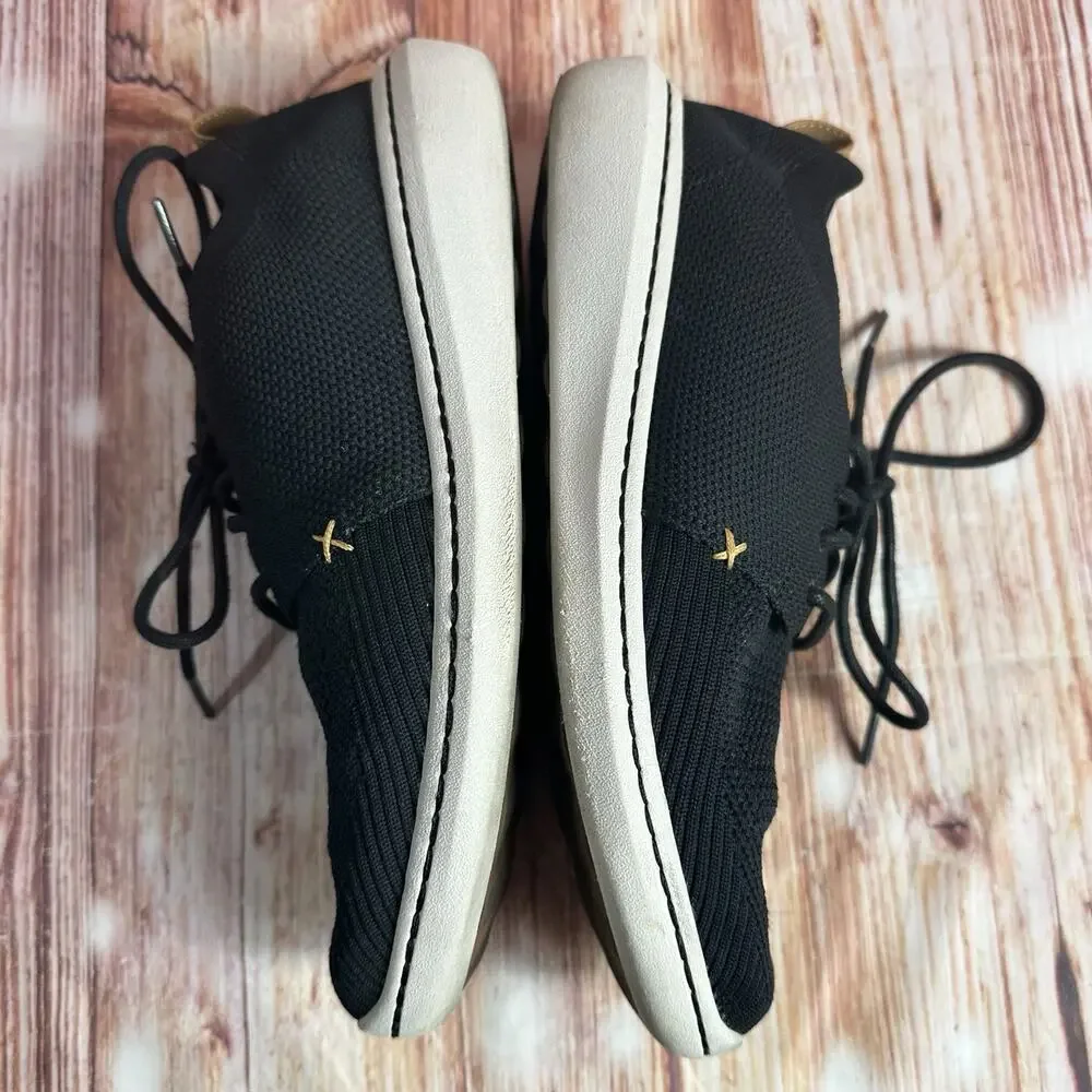 Clarks STEP URBAN MIX Mens Size 8.5 M Black Knit Sneakers Casual Oxfords Shoes